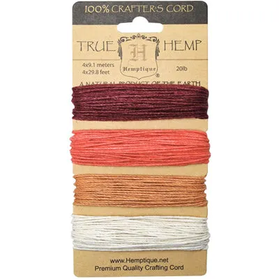 Hemp Cord Set - Coral Reef 20lb - 120'