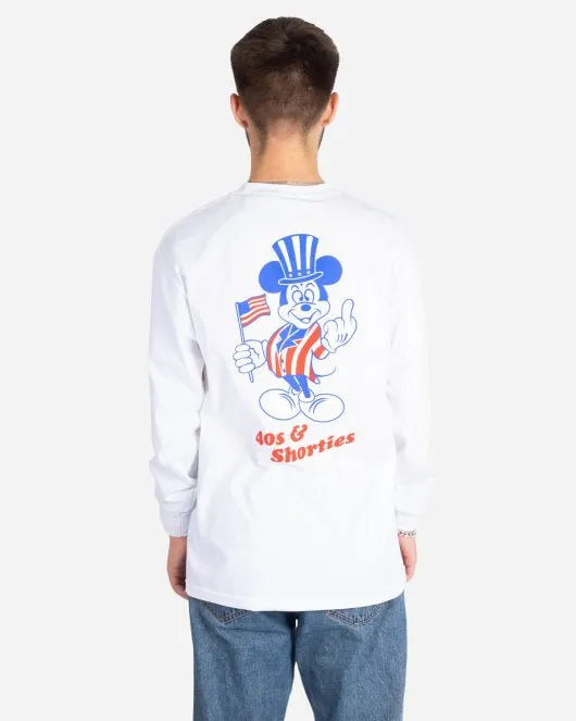 Hey There LS Tee - White