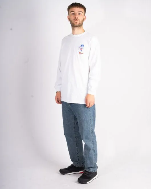 Hey There LS Tee - White
