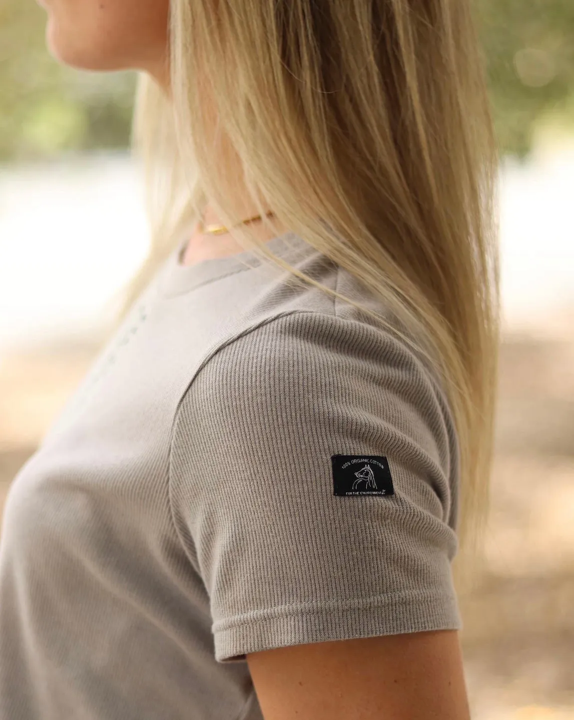 HLH Organic tee in Smoke