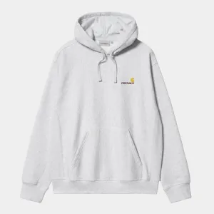 Hooded American Script Sweat - Ash Heather