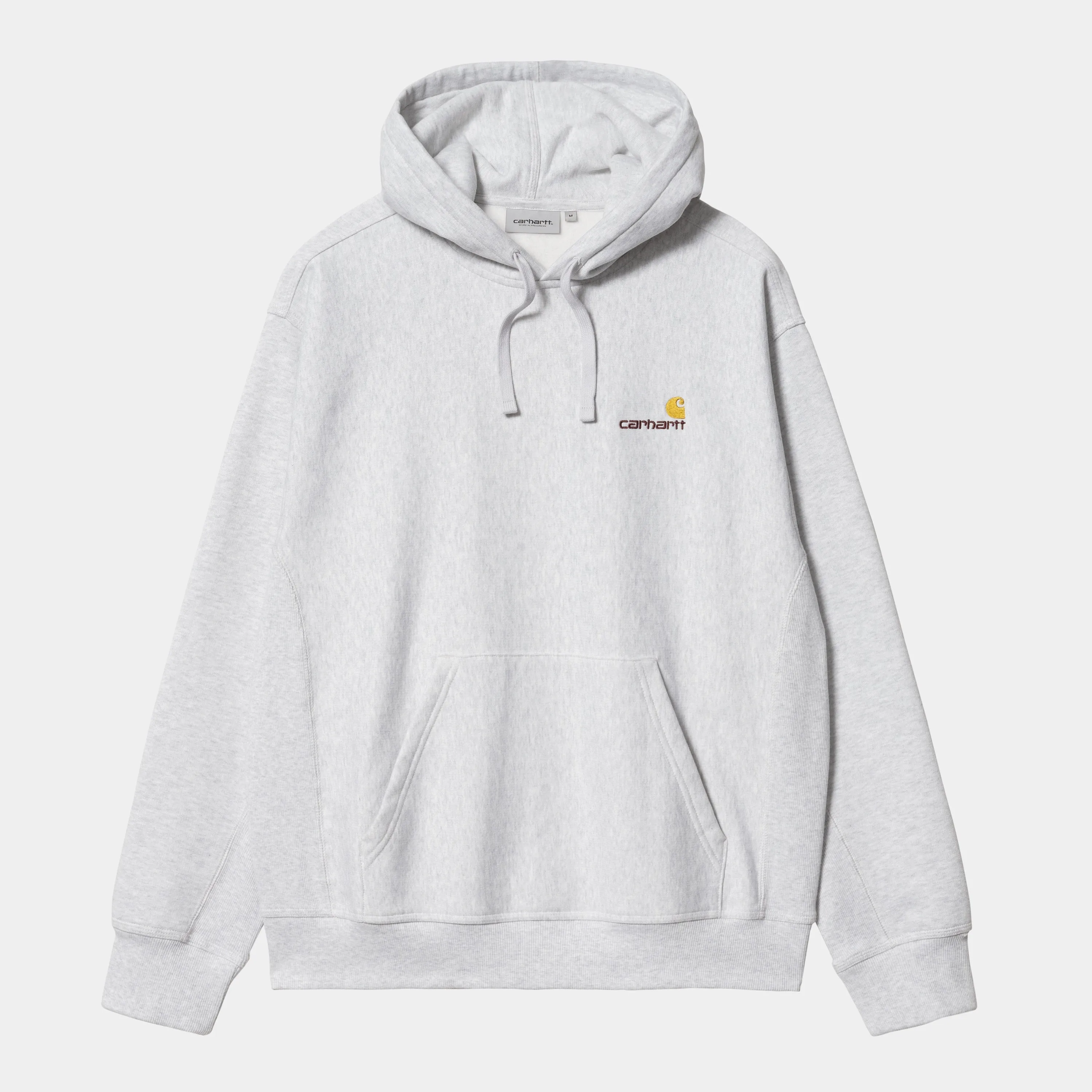 Hooded American Script Sweat - Ash Heather