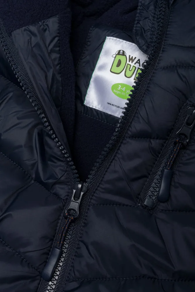 Hooded Puffer Jacket Navy