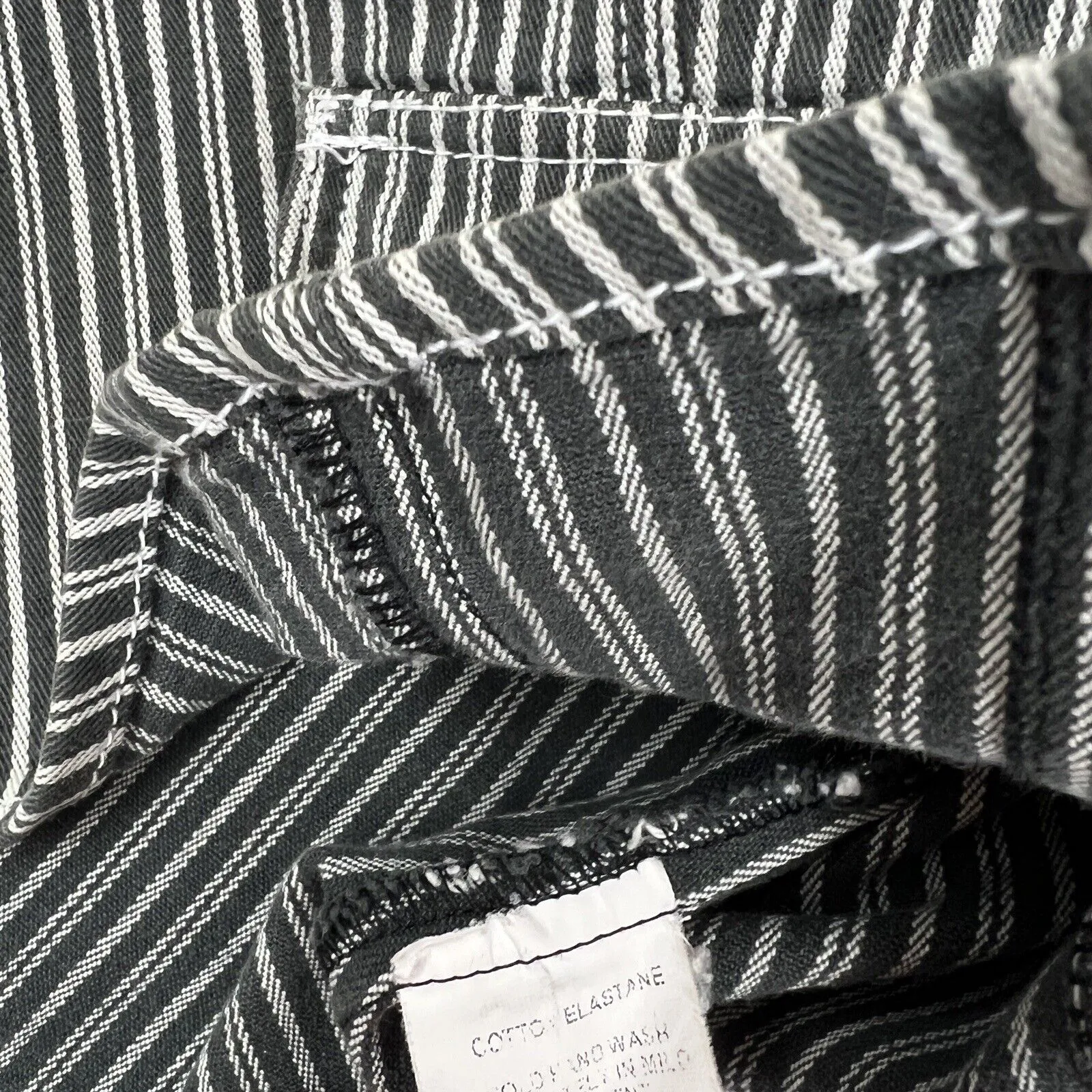Howard Showers Womens Cropped Button Up Biker Style Jacket Size 10