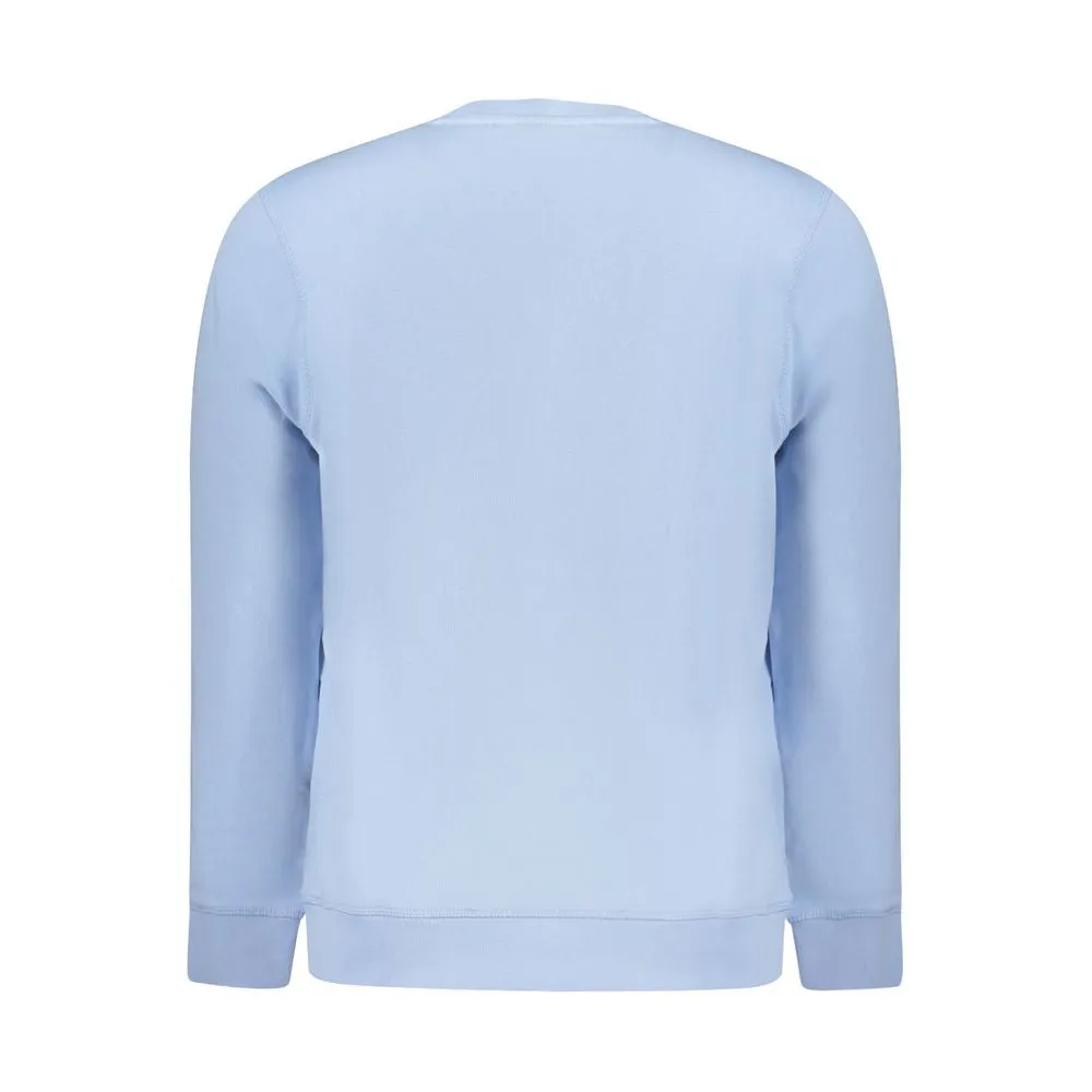 Hugo Boss Light Blue Cotton Men Sweater
