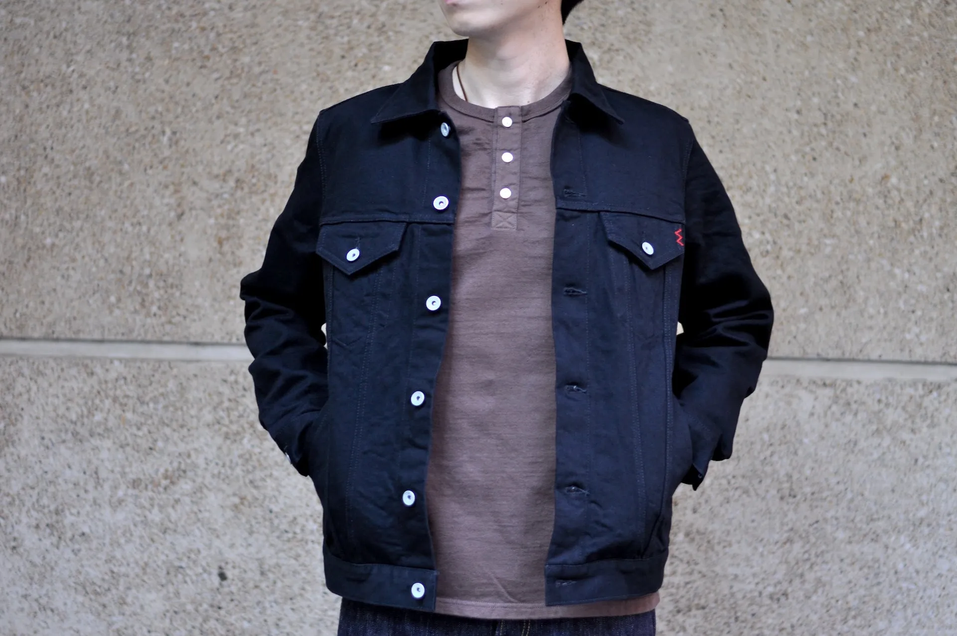 Iron Heart 14oz Type 3 Denim Jacket (Black)