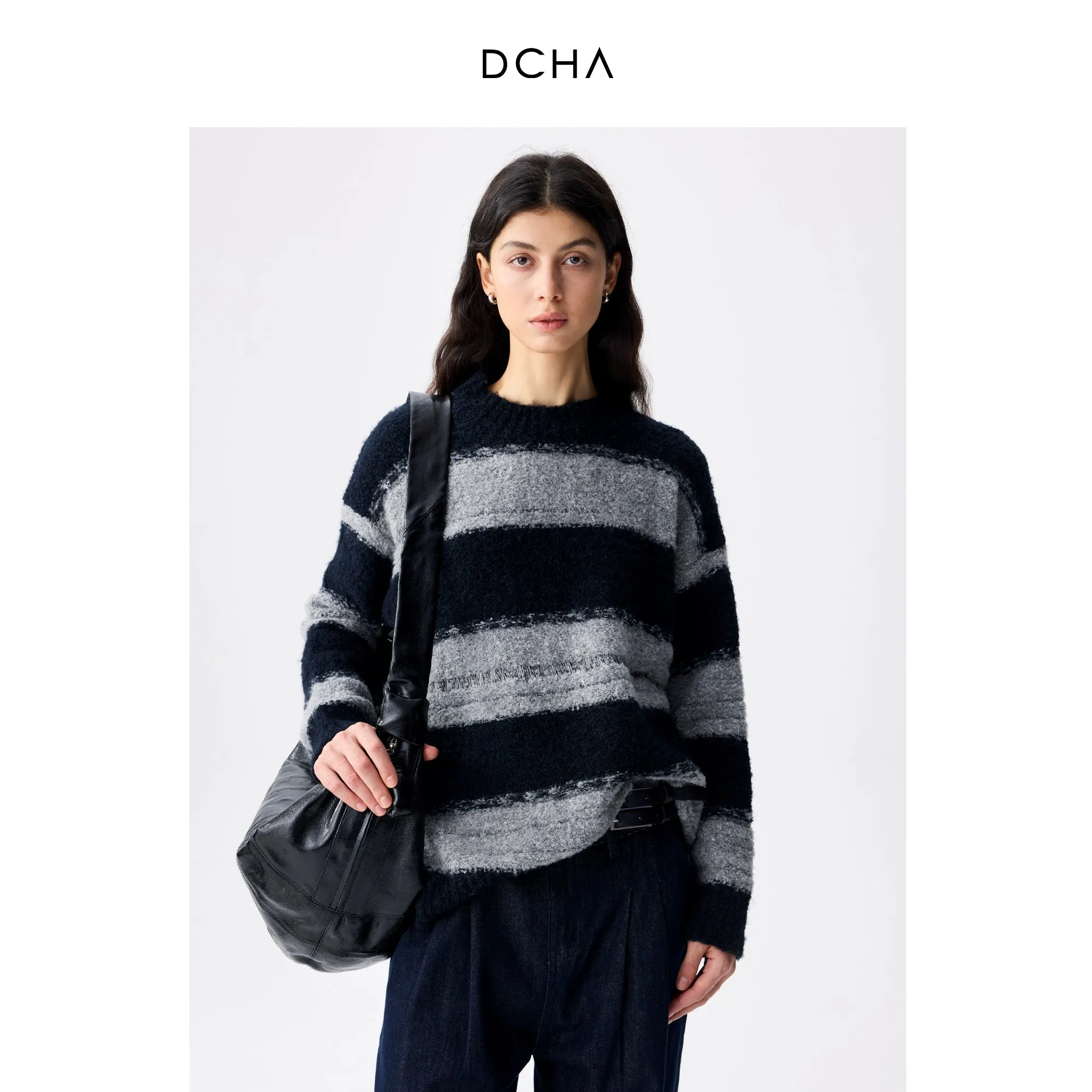 Irregular Striped Sweater