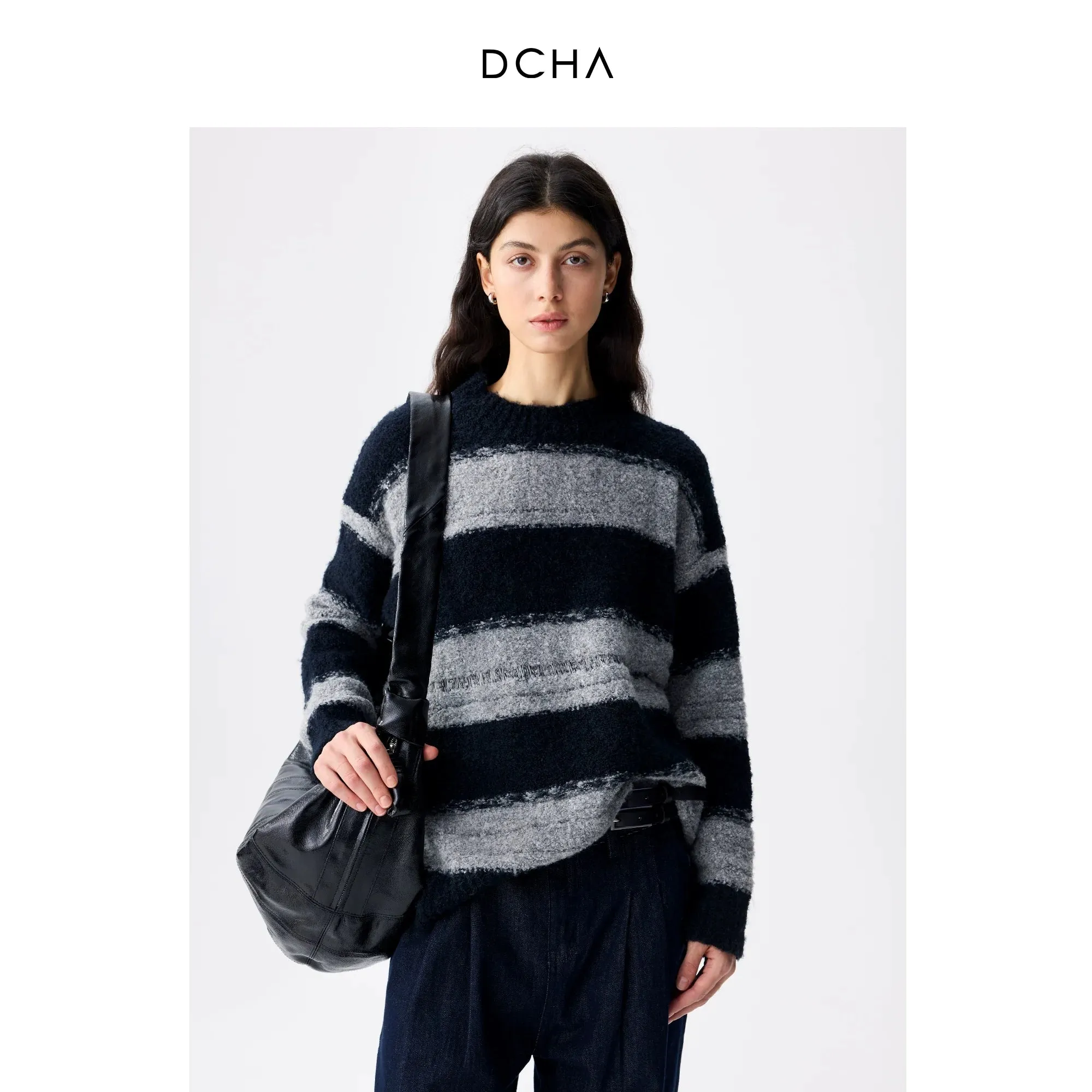 Irregular Striped Sweater