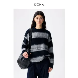 Irregular Striped Sweater