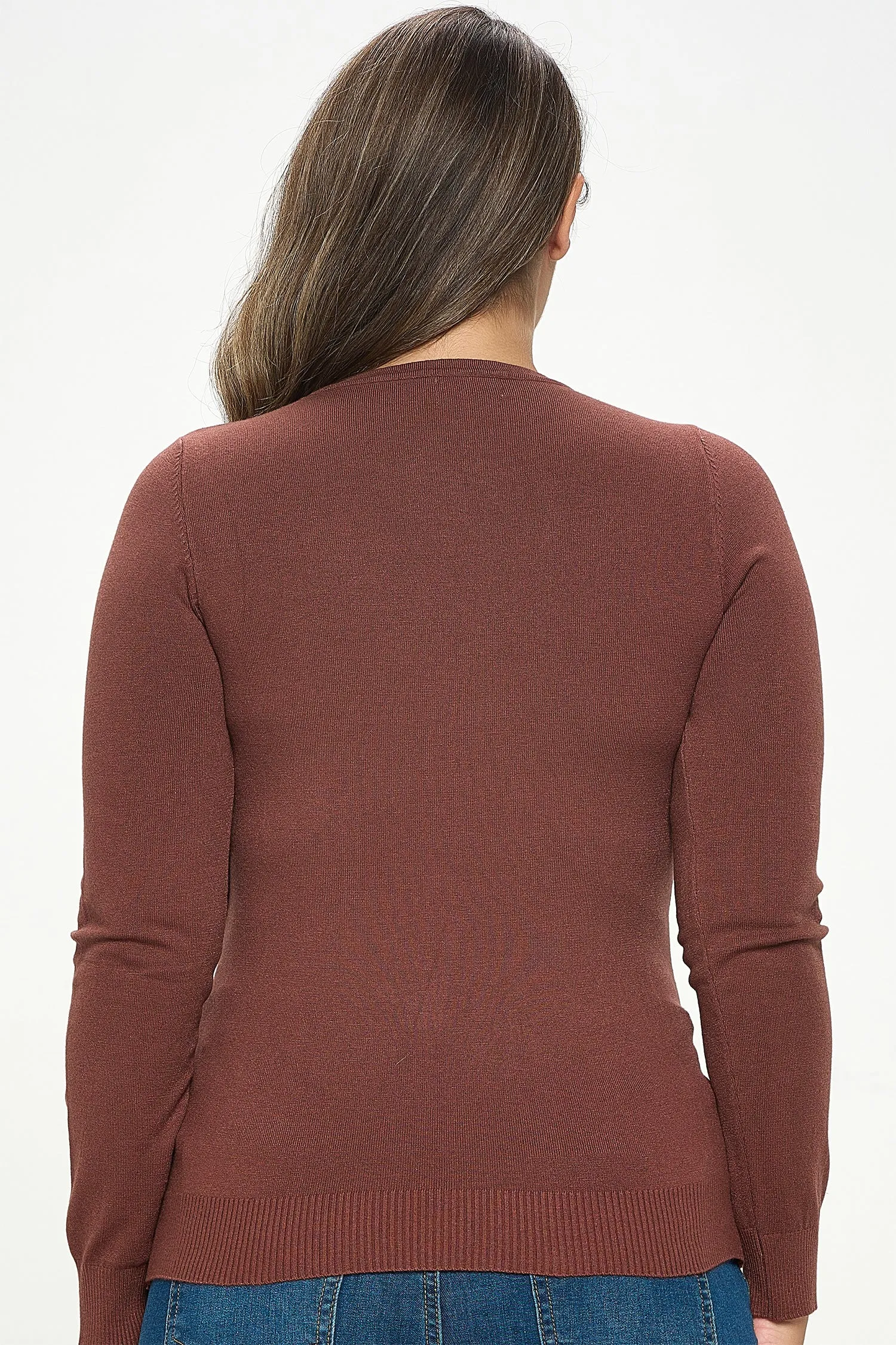 IT5754-PLUS | Sweaters | Junior Plus Ribbed Knit Long Sleeve Top