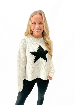 Ivory Star Sweater