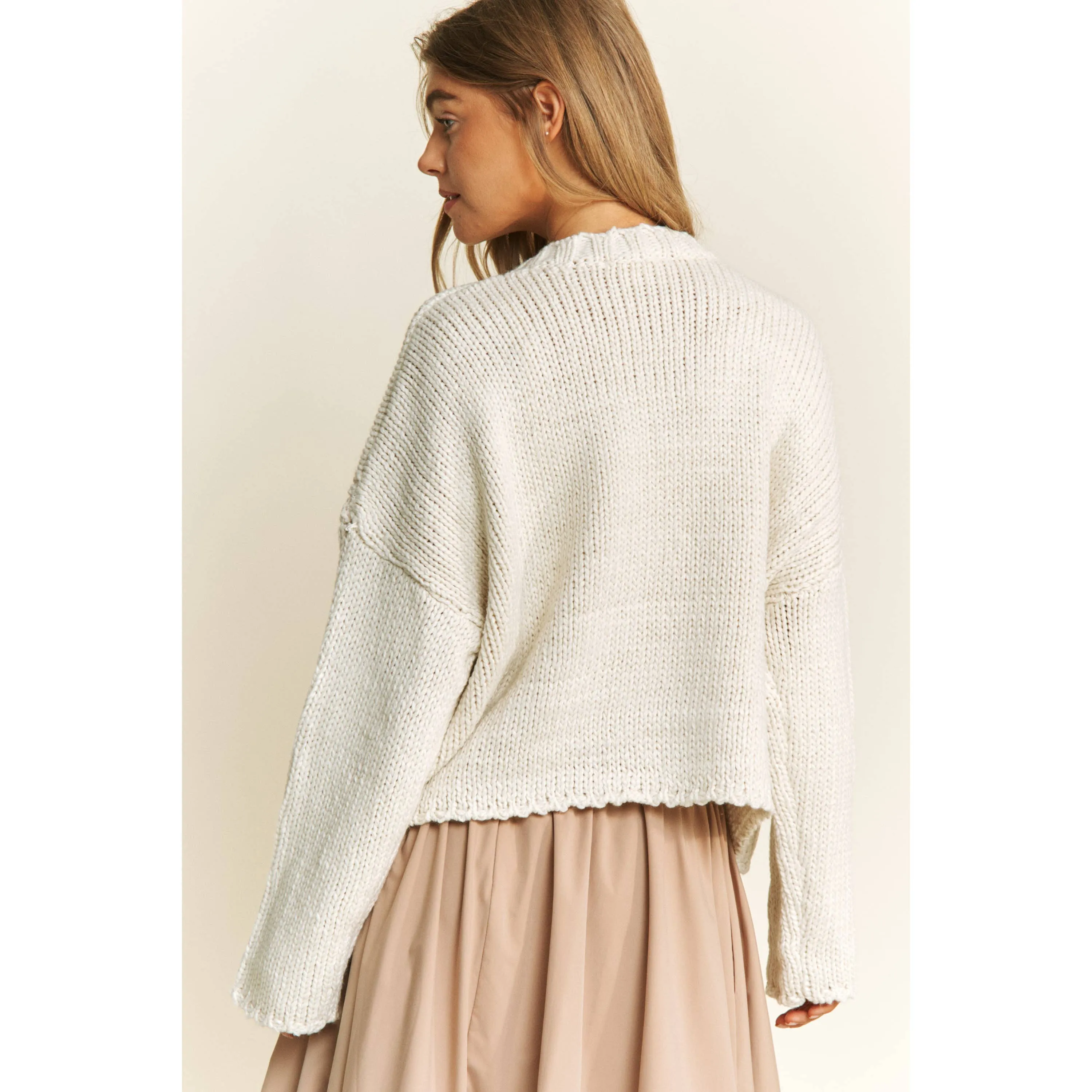 Ivory Star Sweater