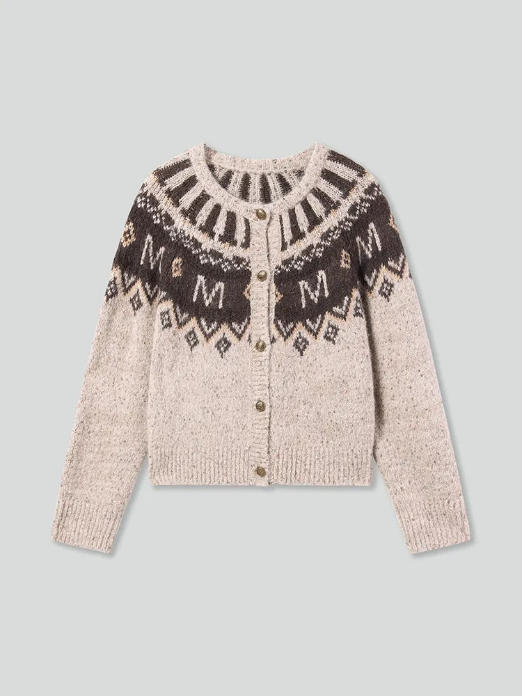 Jacquard Cardigan