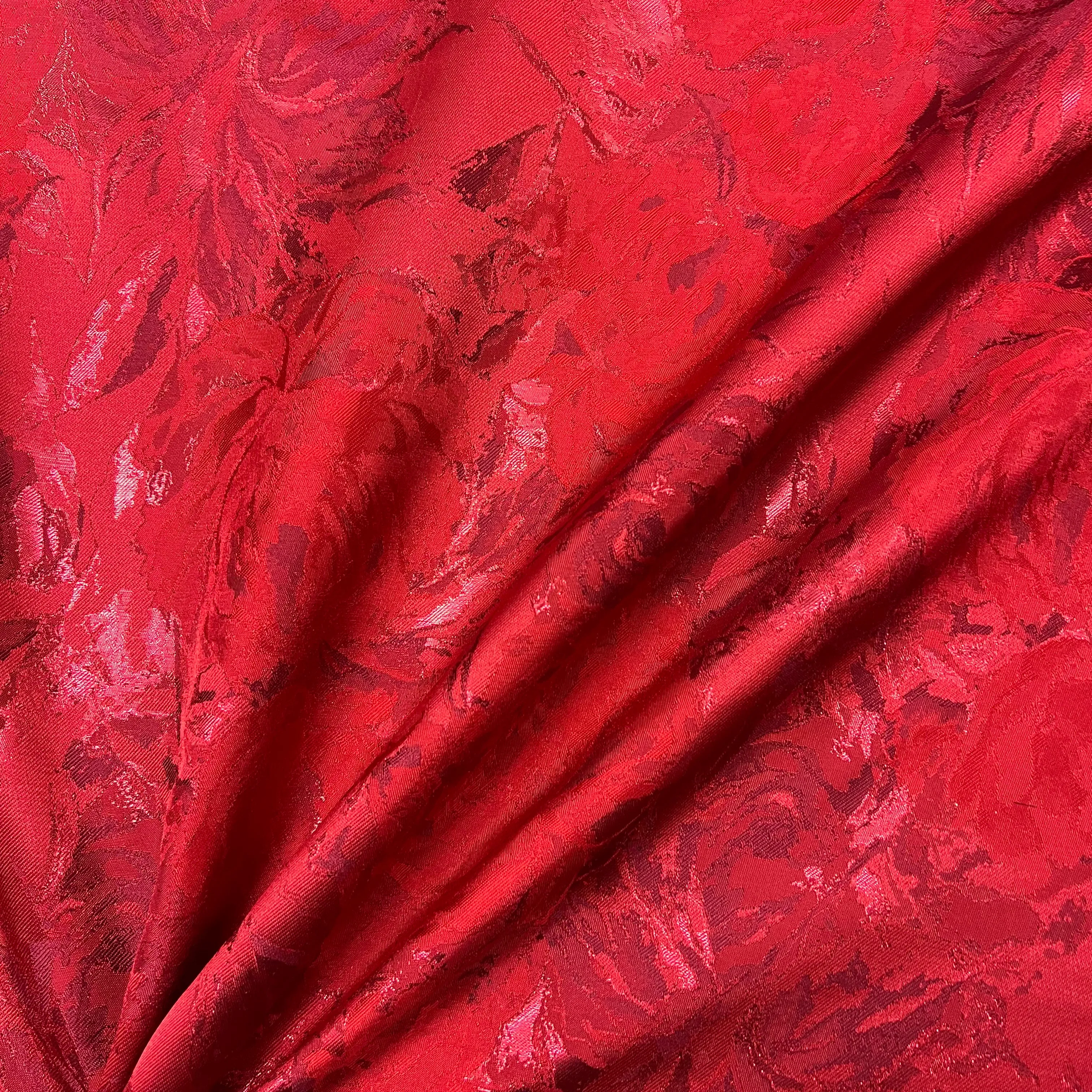 Jacquard - Crimson
