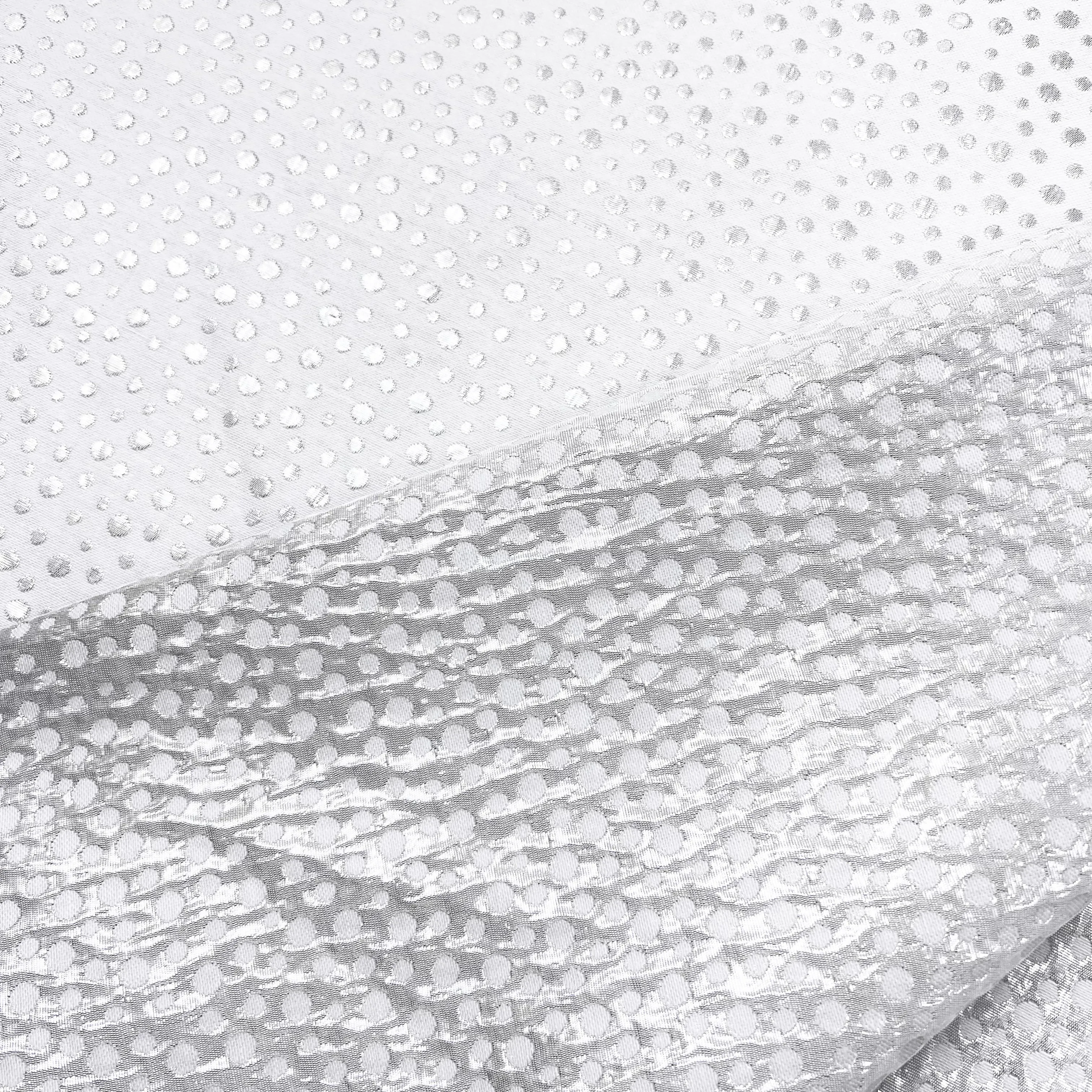 Jacquard - Ivory & Silver