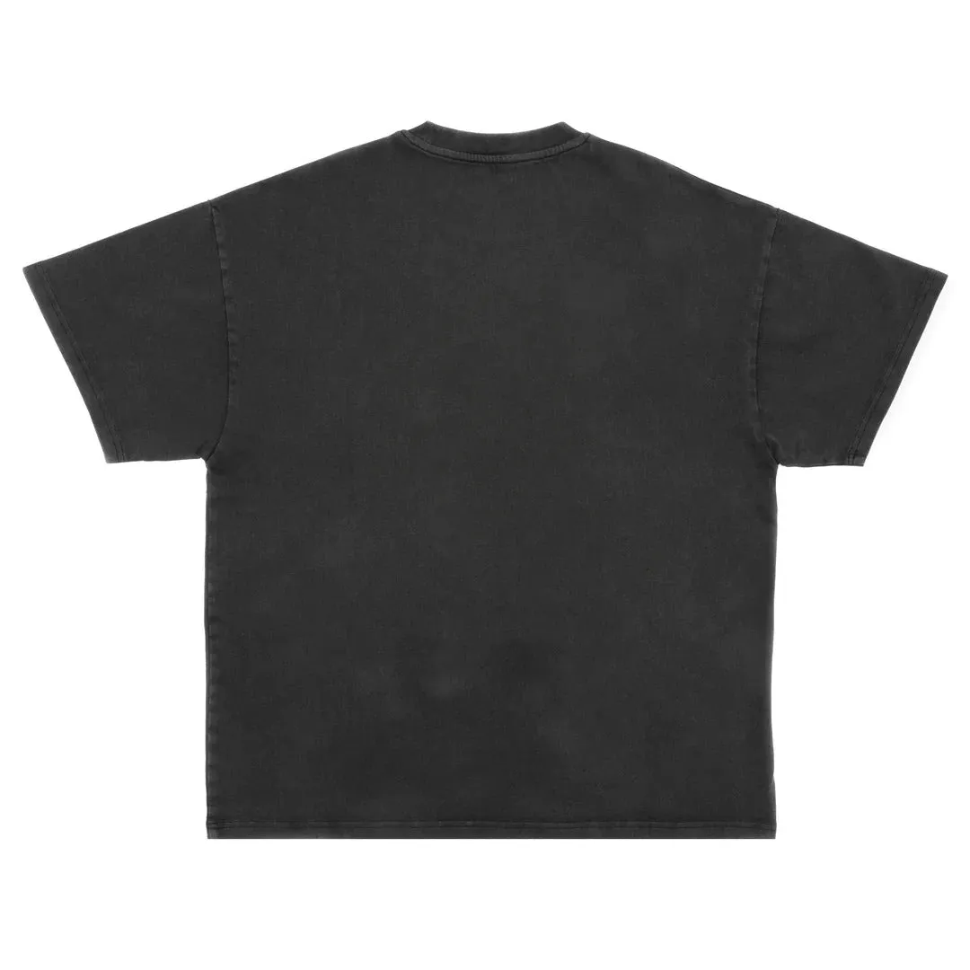 Jamaica-Grenada Love Oversized Varsity Tee - Black