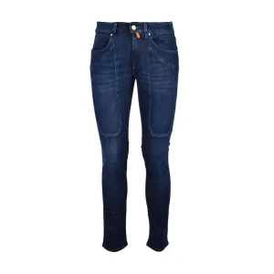 Jeckerson Blue Cotton Jeans & Pant