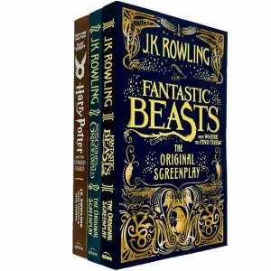 J.K. Rowling 3 Books Collection Set Harry Potter,Fantastic Beasts,Where to Find