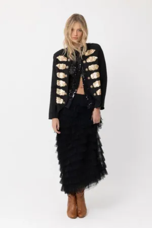 JOEY THE LABEL SLIM TUTU SKIRT BLACK