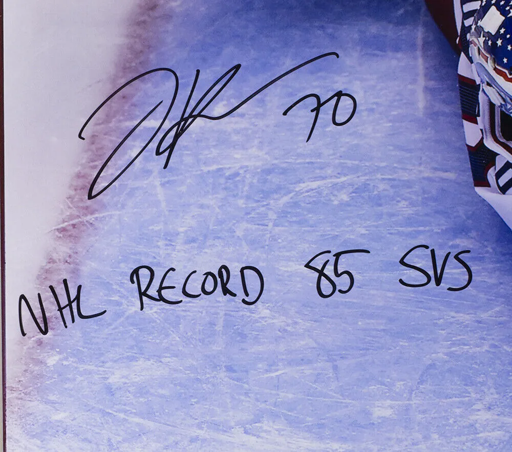 Joonas Korpisalo Signed Framed Columbus Blue Jackets 16x20 Photo Fanatics