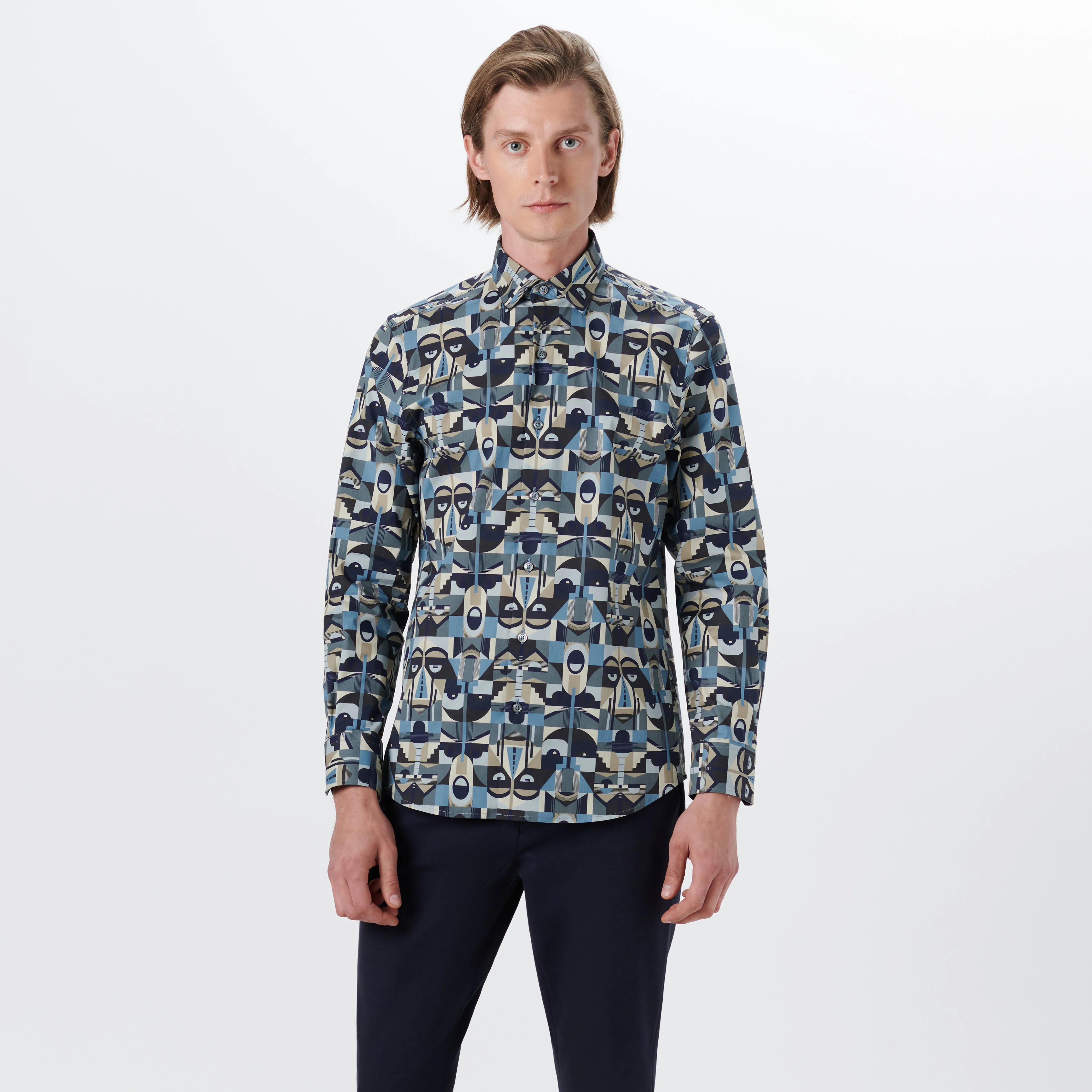 JULIAN Abstract Print Shirt
