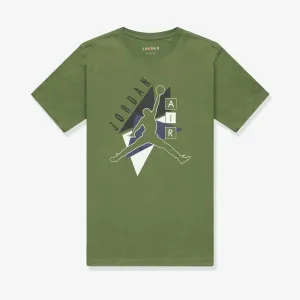Jumpman Graphic Cotton T-Shirt - Sky Olive