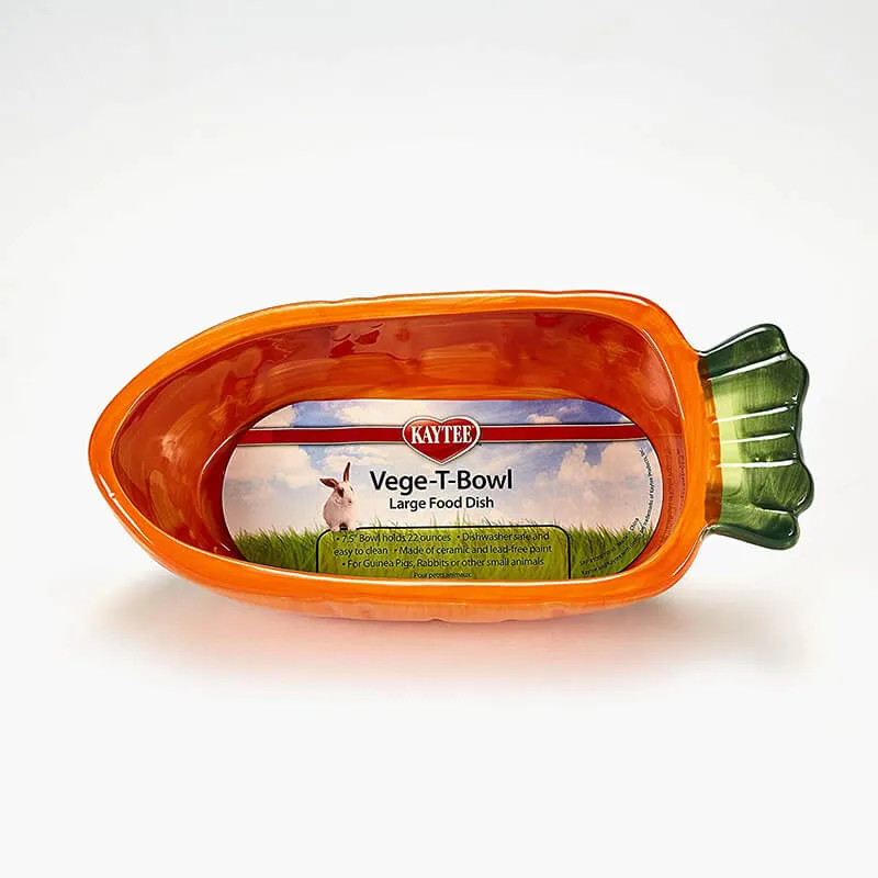 Kaytee Vege-T-Bowl Carrot Food Dish