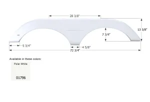 Keystone 5th Wheel Travel Trailer FS1796 - Polar White