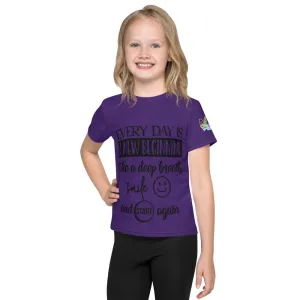 Kids crew neck t-shirt " New Day"
