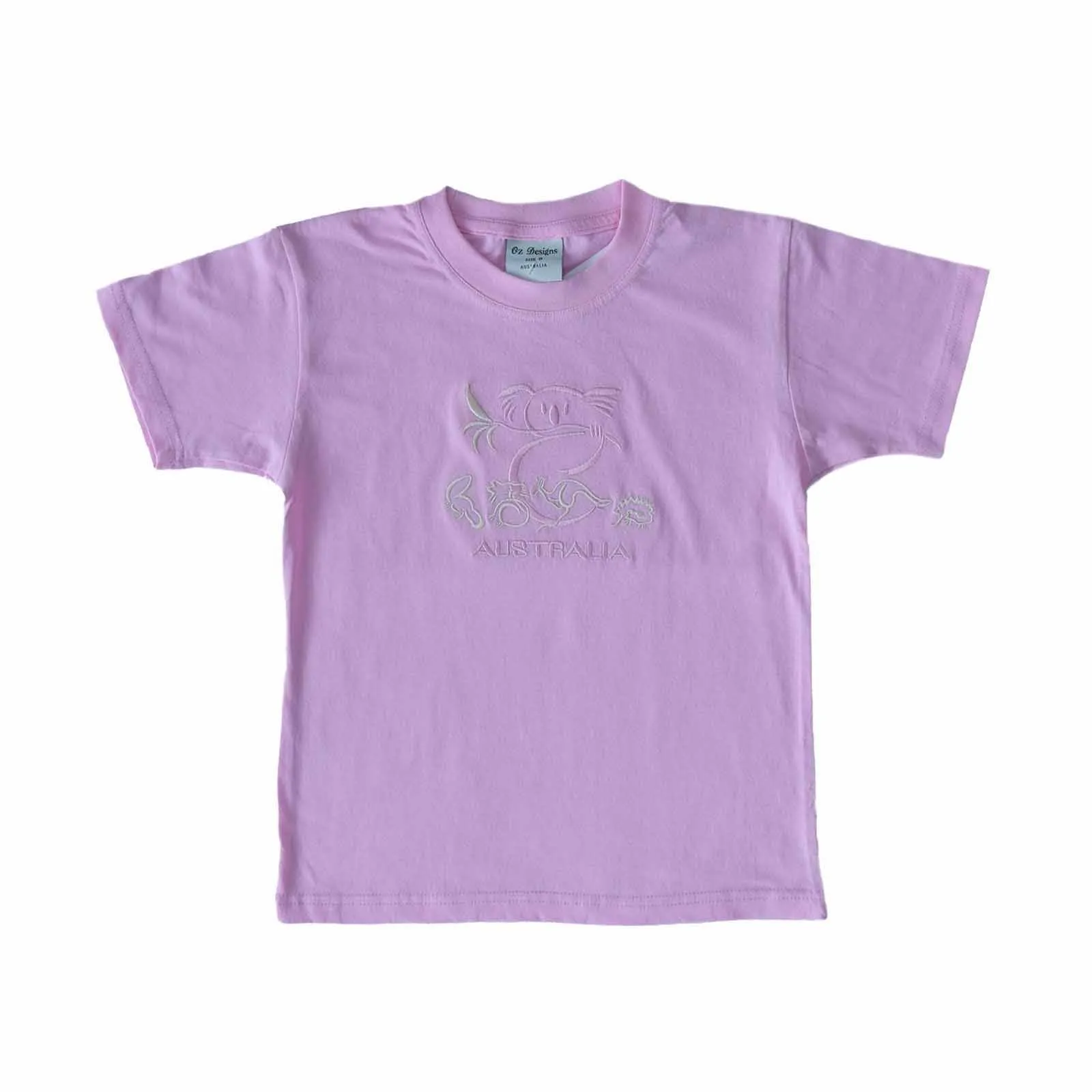 Kids T-Shirt Large Koala & Animals Pink 12