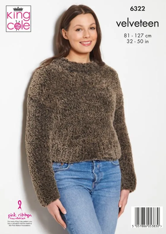 King Cole Knitting Pattern  Sweaters 6322