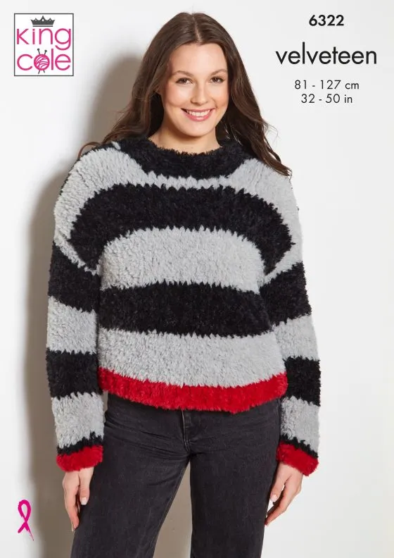 King Cole Knitting Pattern  Sweaters 6322