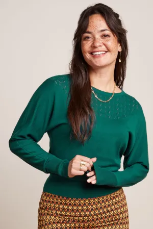 KING LOUIE Valentina Top Club Jumper - Urban Green