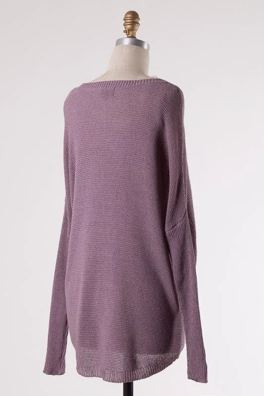 Kinsley Sweater in Mauve
