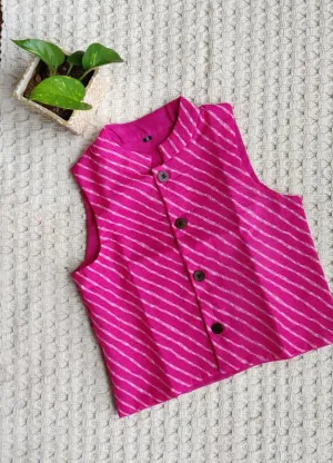 Klingaru Festive Pink Kota Jacket