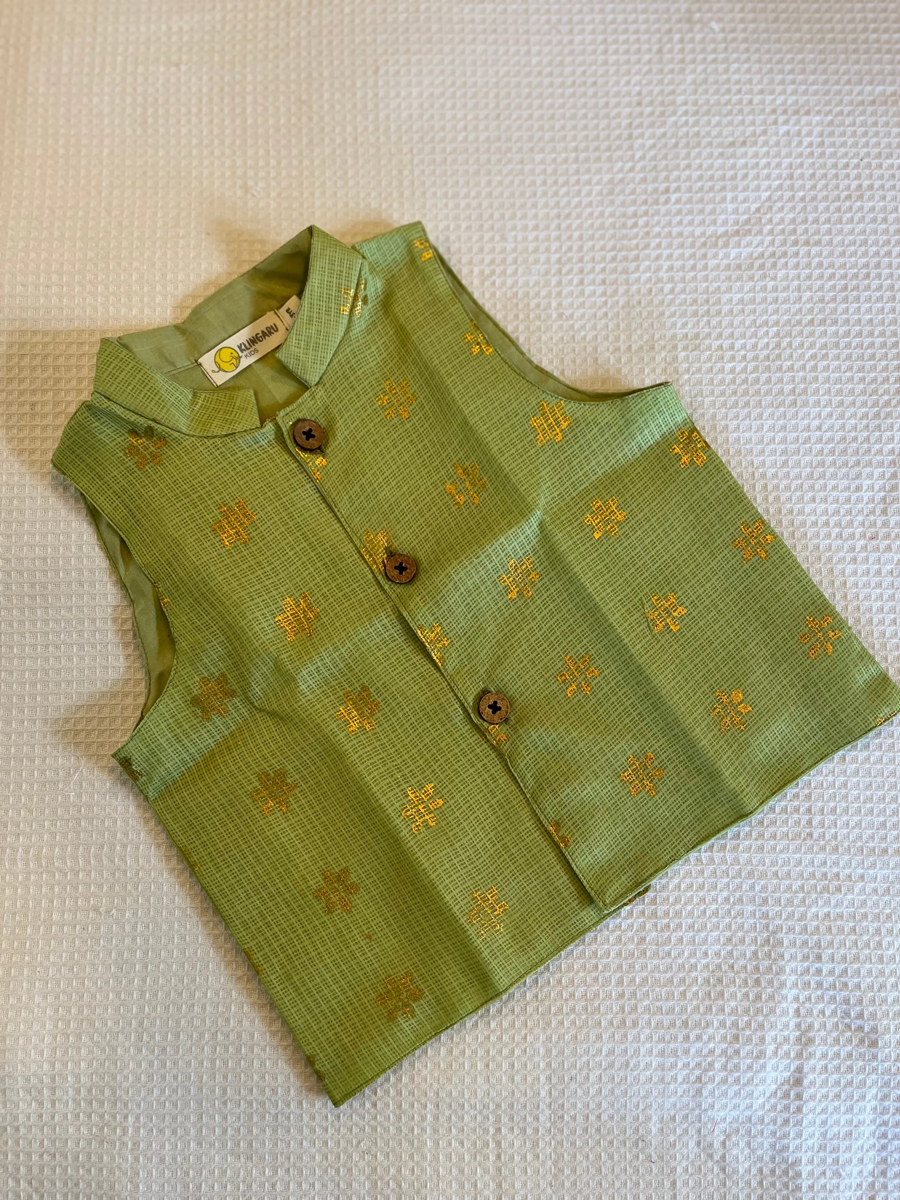 Klingaru Jacket - Pista Green Phool