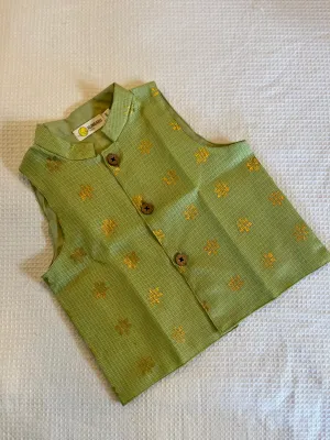 Klingaru Jacket - Pista Green Phool