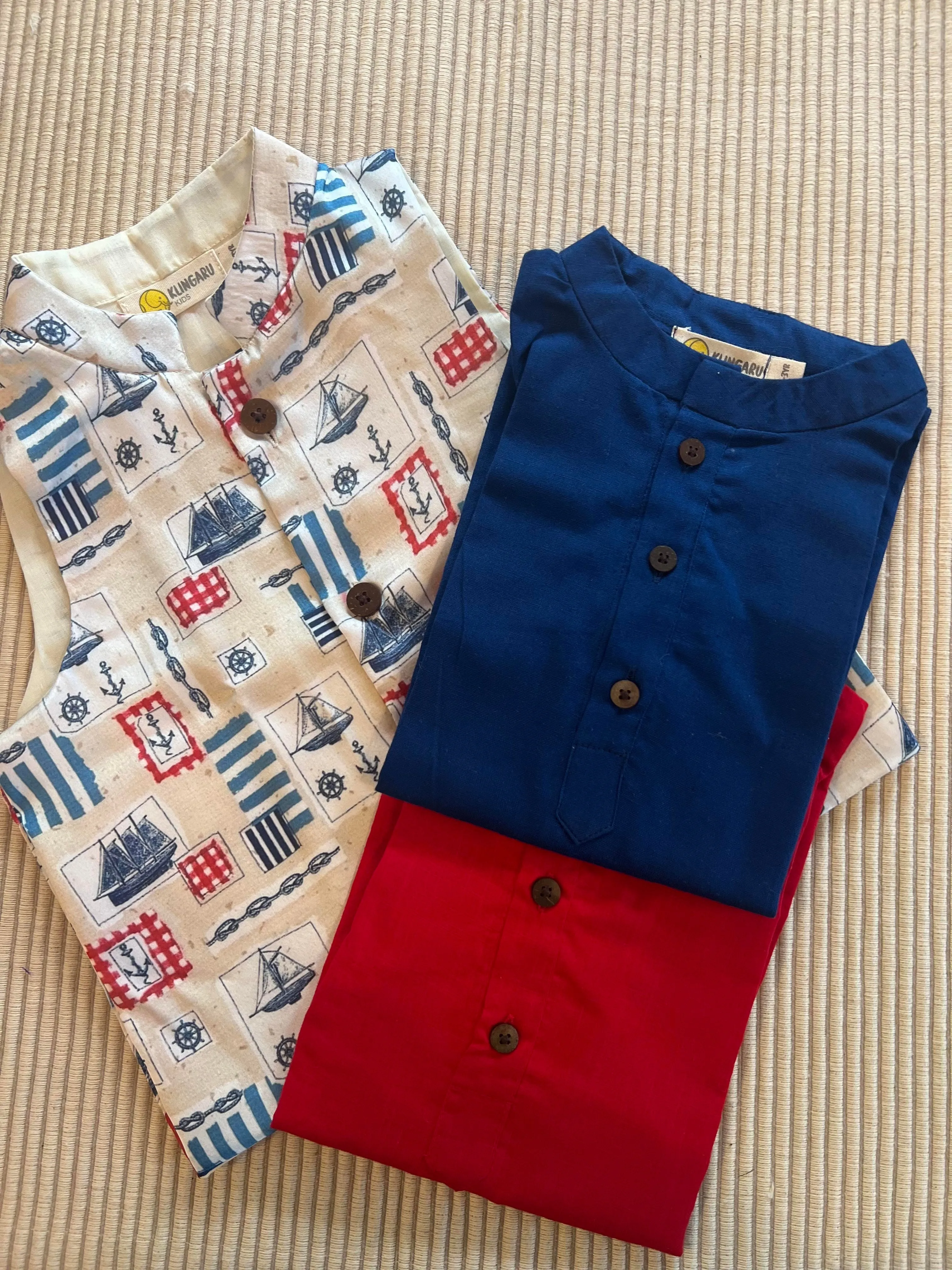 Klingaru Nehru Jacket - Sea Voyage