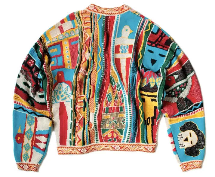 [L] DS!Kapital 7 knit Kachina Gaudy Crew Sweater
