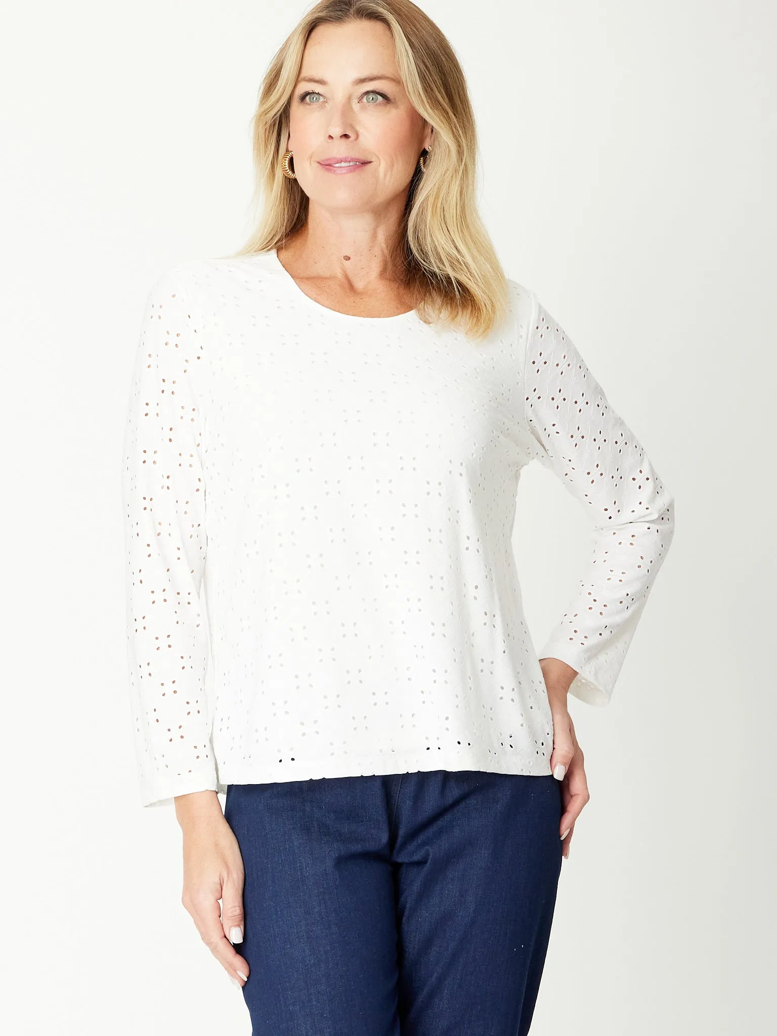 Lace Top - White- 30785