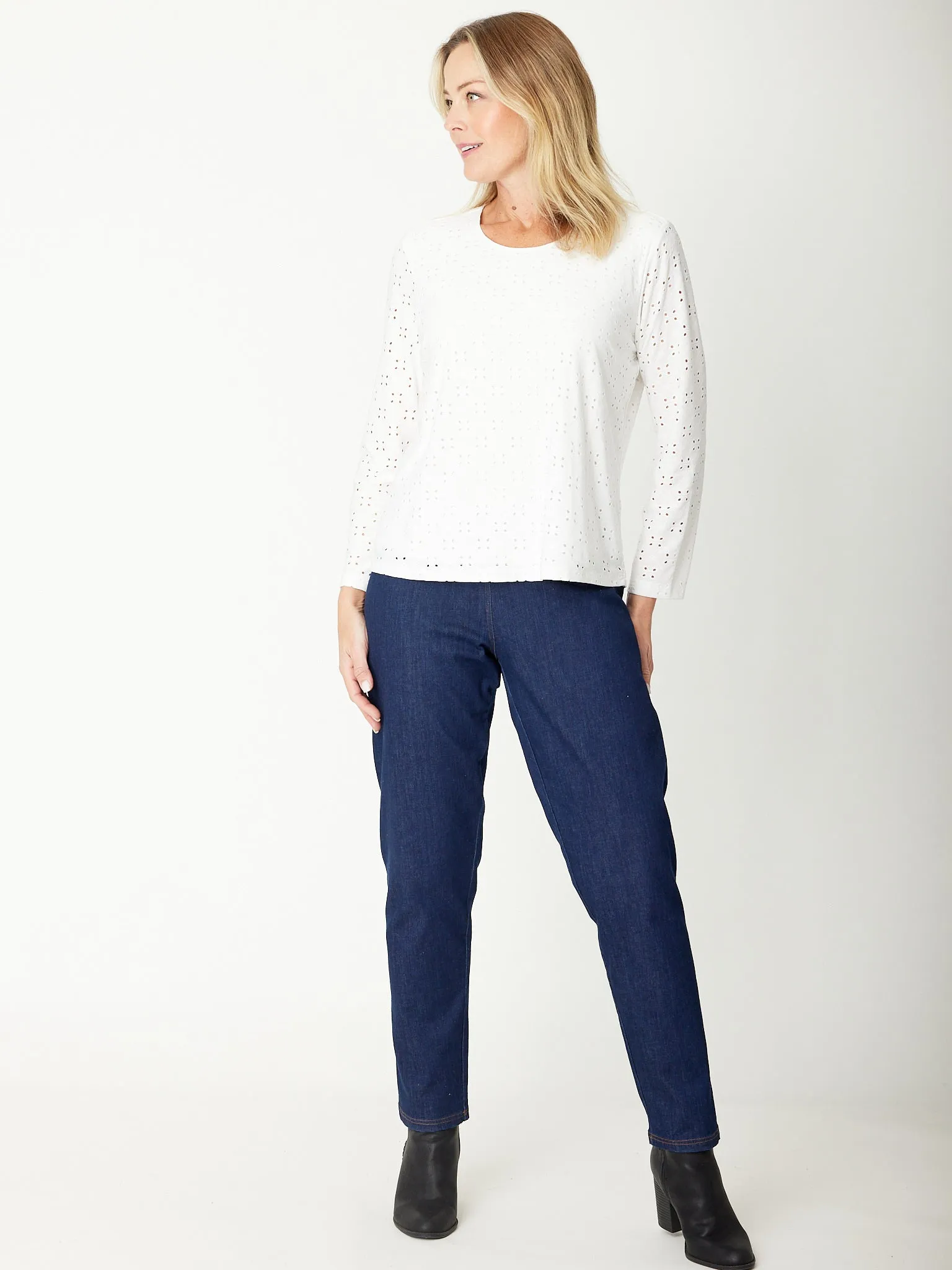 Lace Top - White- 30785