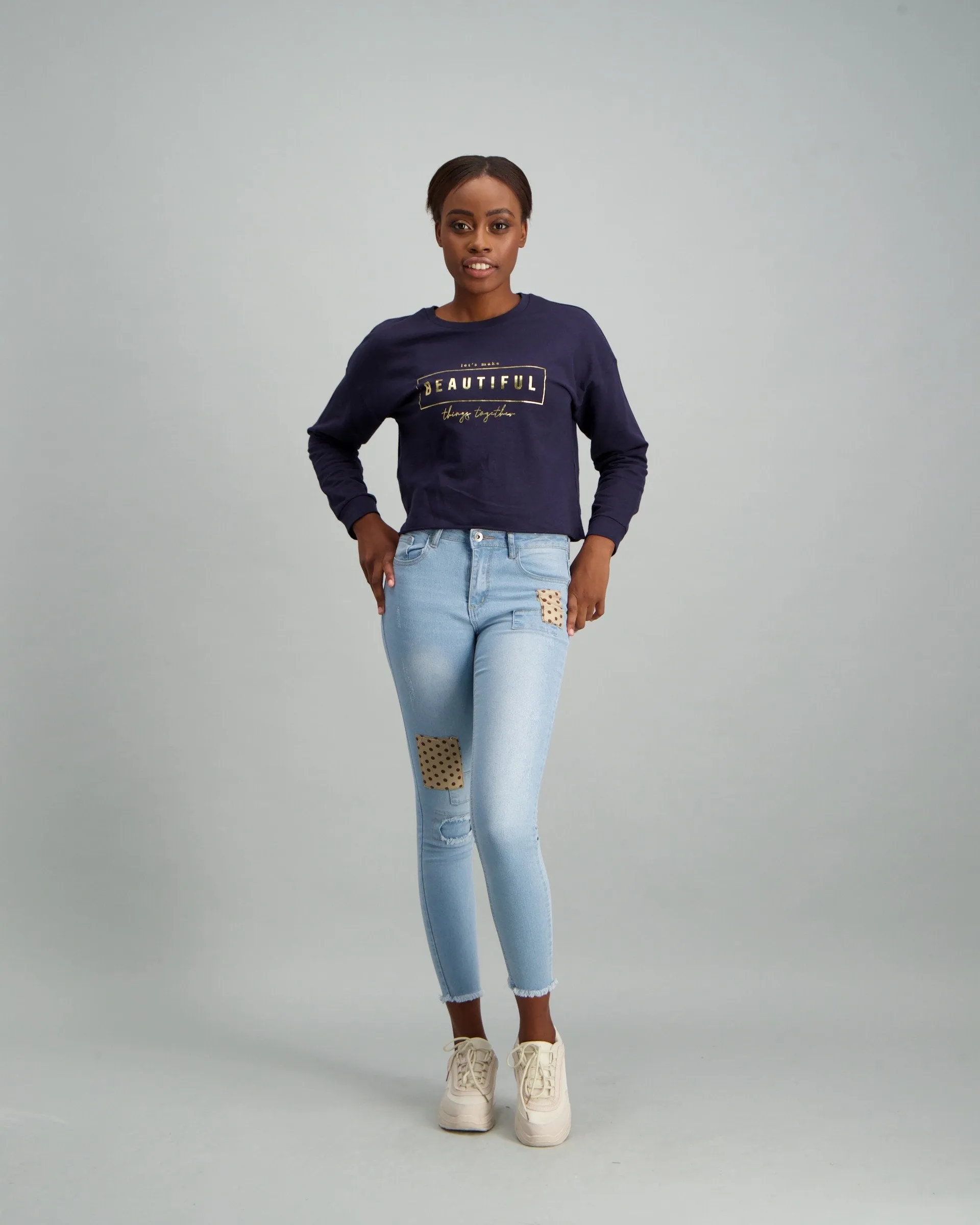 Ladies Active Pull Over - Navy