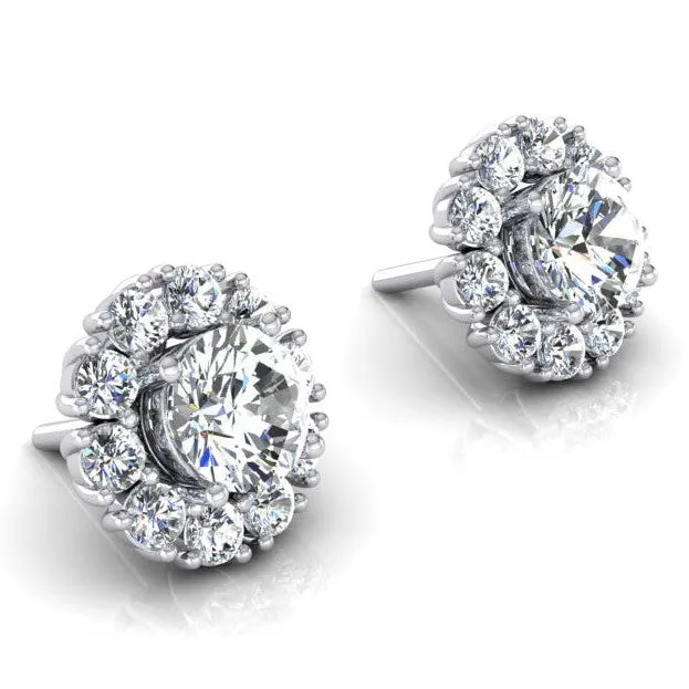 Ladies Mined Diamond Studs With Jackets