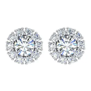 Ladies Mined Diamond Studs With Jackets