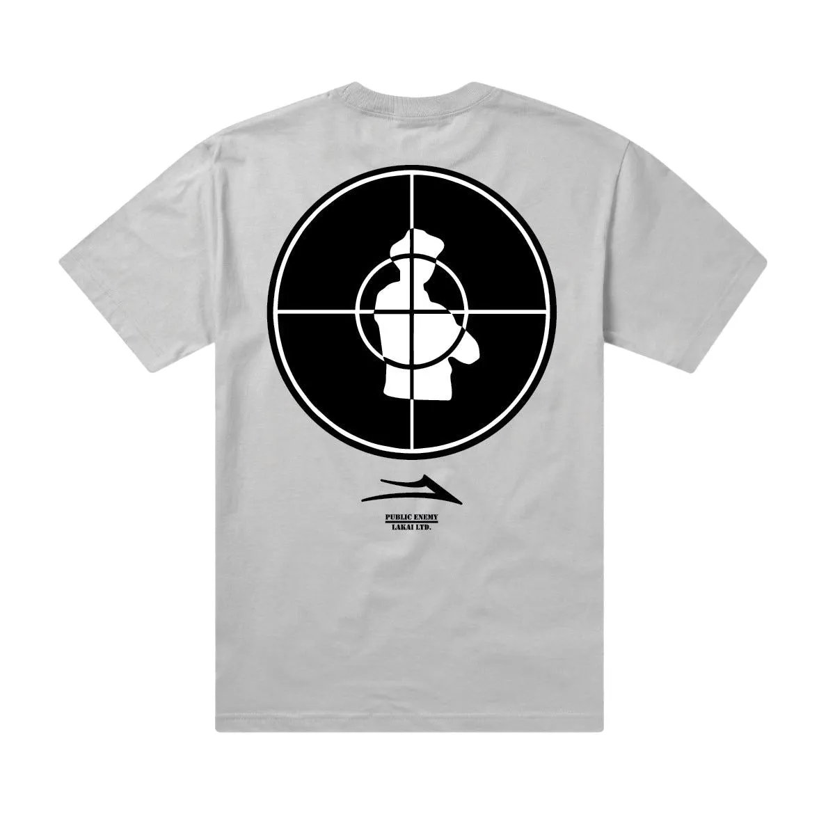 Lakai x Public Enemy Sniper Logo Tee Smoke Grey