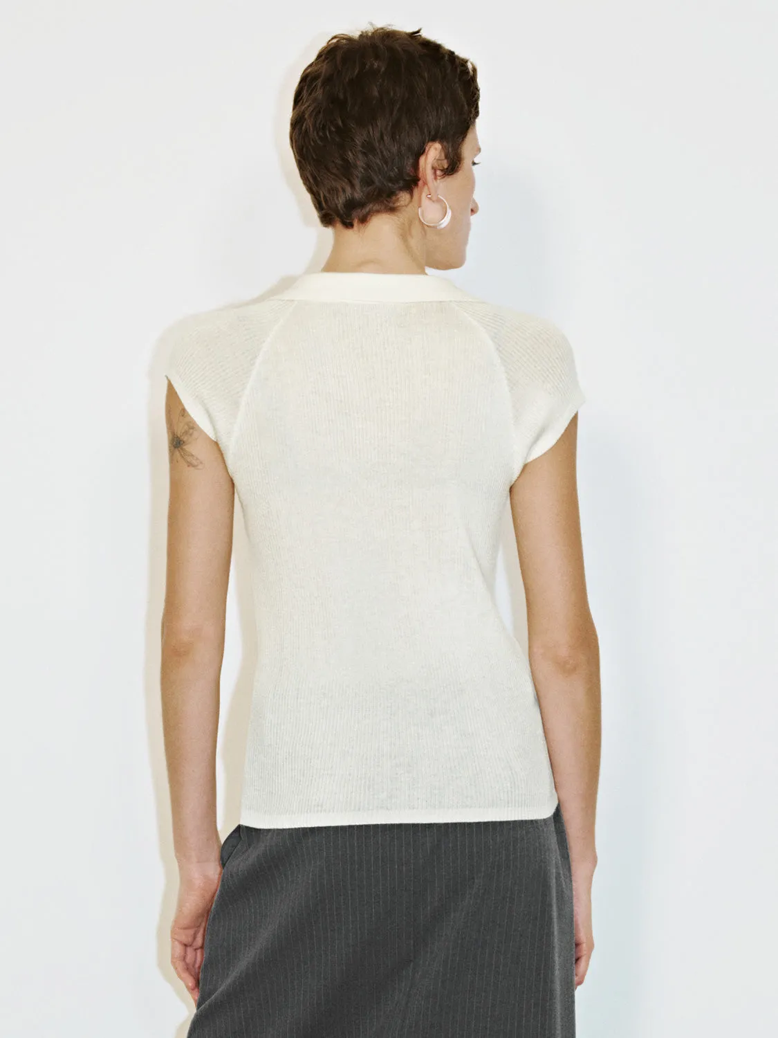 Lapel Knitted T-Shirts