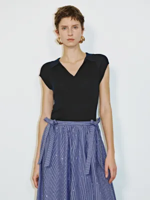Lapel Knitted T-Shirts