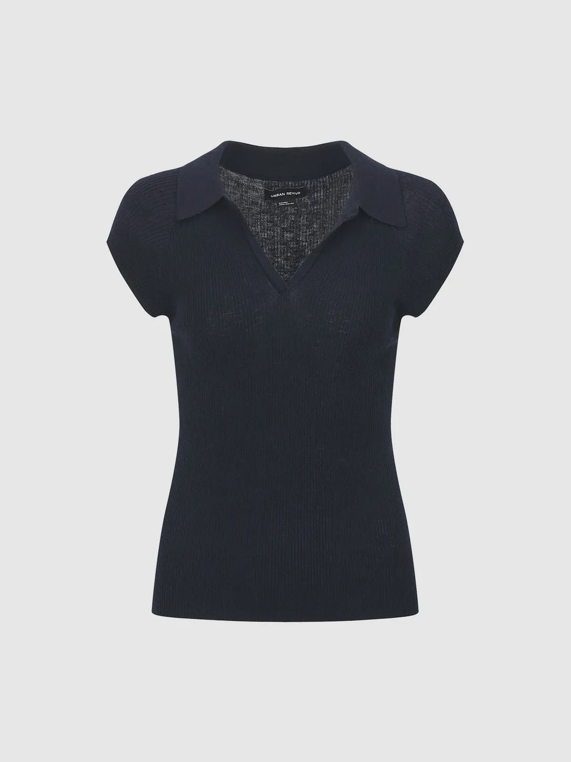 Lapel Knitted T-Shirts