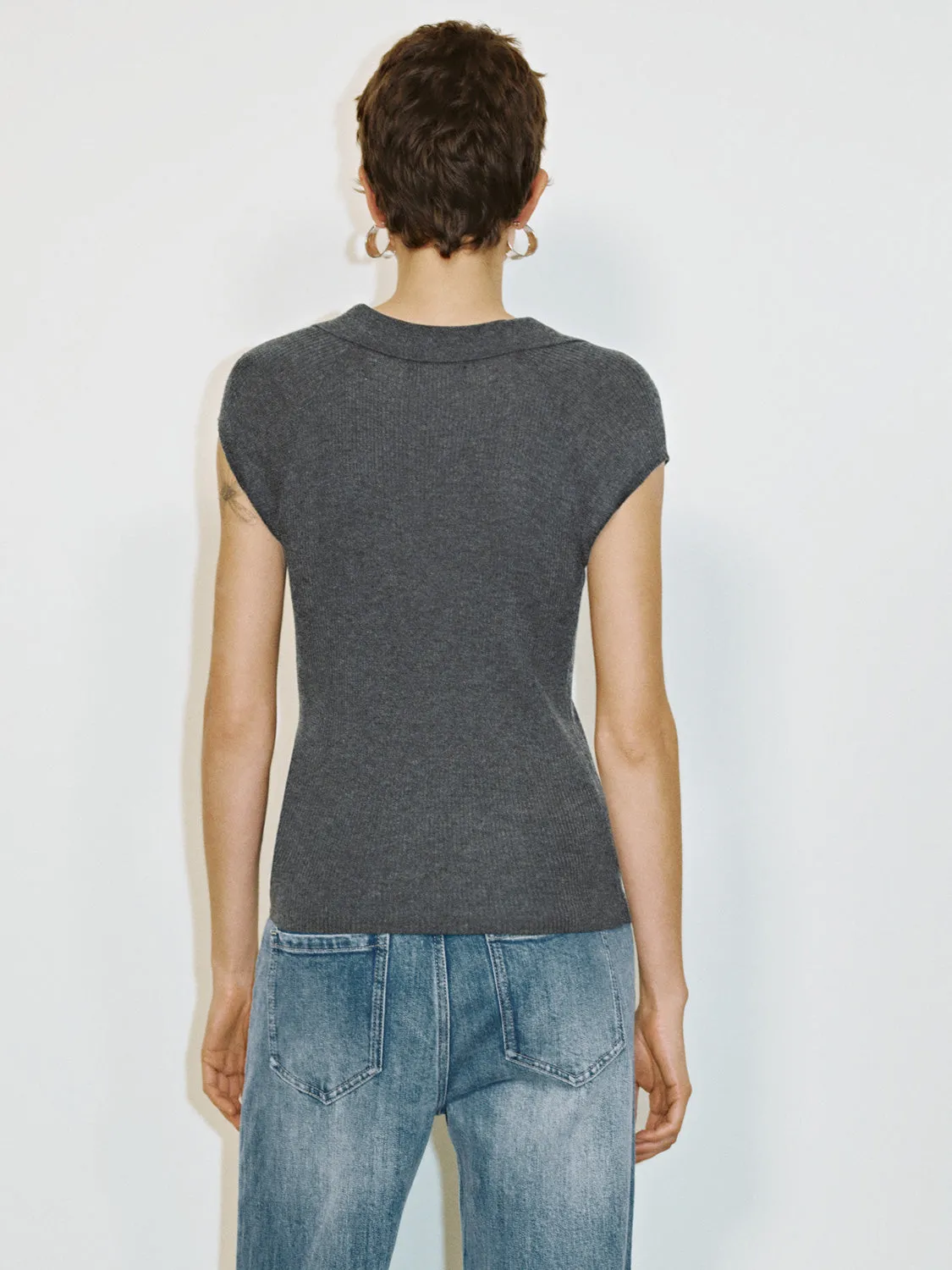 Lapel Knitted T-Shirts