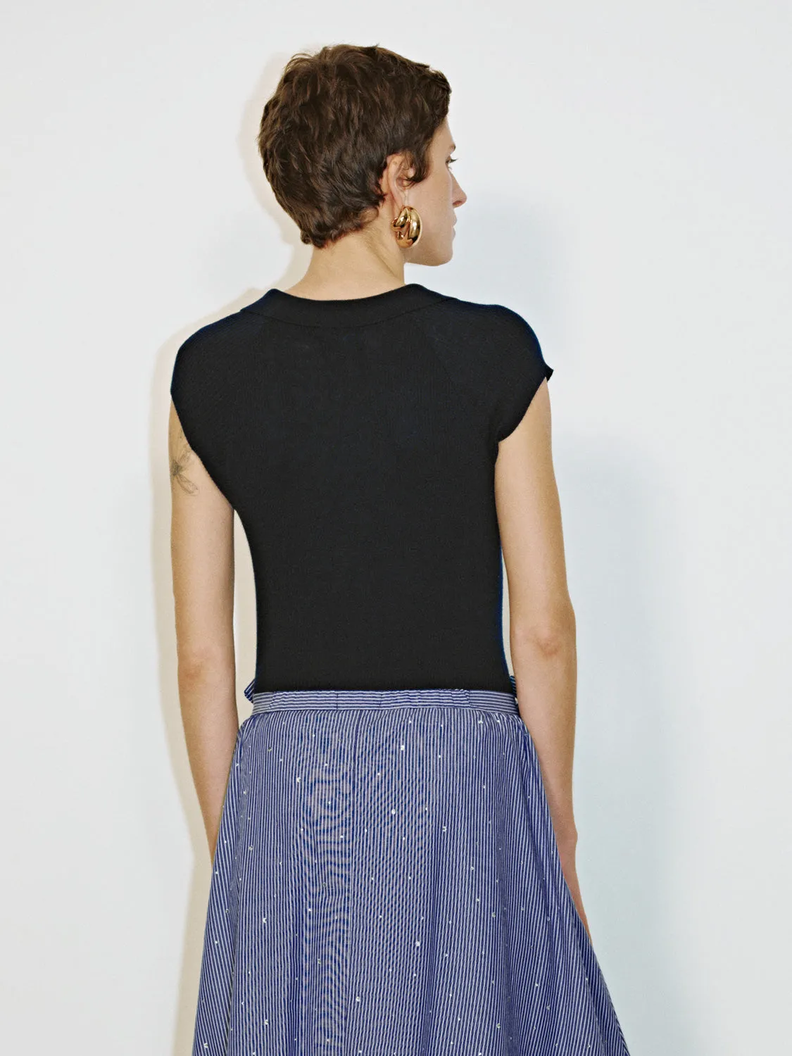 Lapel Knitted T-Shirts